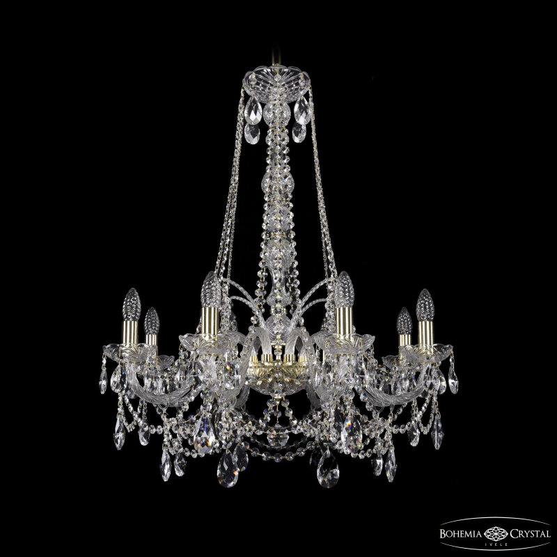 Подвесная люстра Bohemia Ivele Crystal 1411/8/240/h-83 G в Санкт-Петербурге