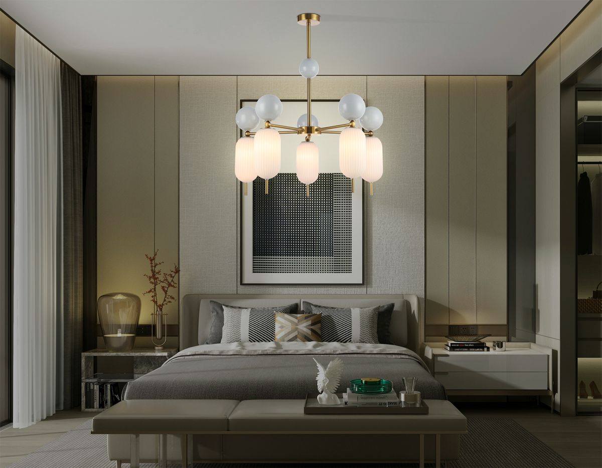 Люстра на штанге Ambrella Light High Light Ceramo Modern LH53104 в Санкт-Петербурге