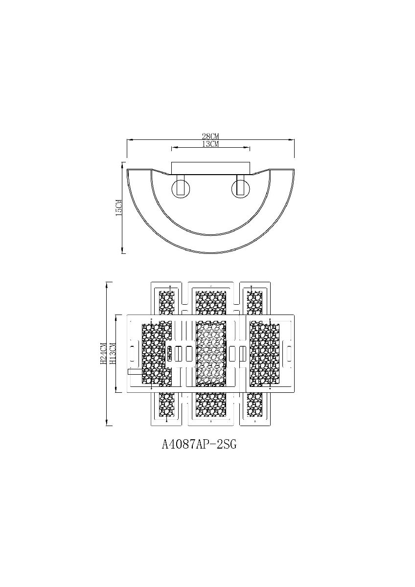 Настенный светильник Arte Lamp Blake A4087AP-2SG в Санкт-Петербурге