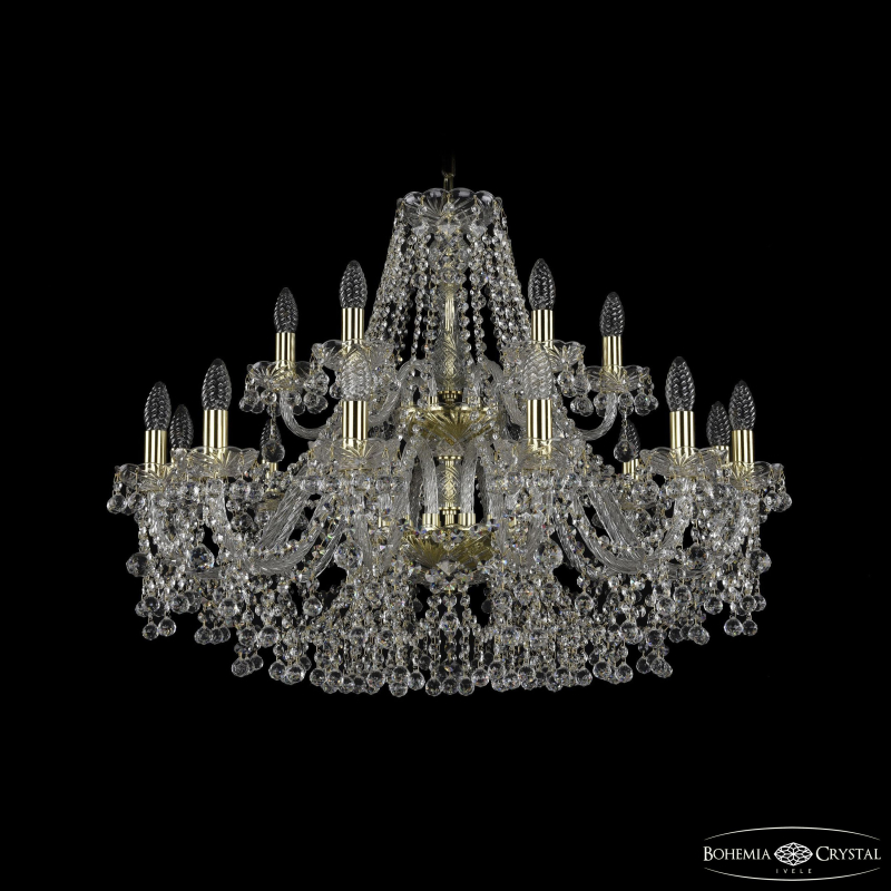 Подвесная люстра Bohemia Ivele Crystal 1409/12+6/300/2d G в Санкт-Петербурге