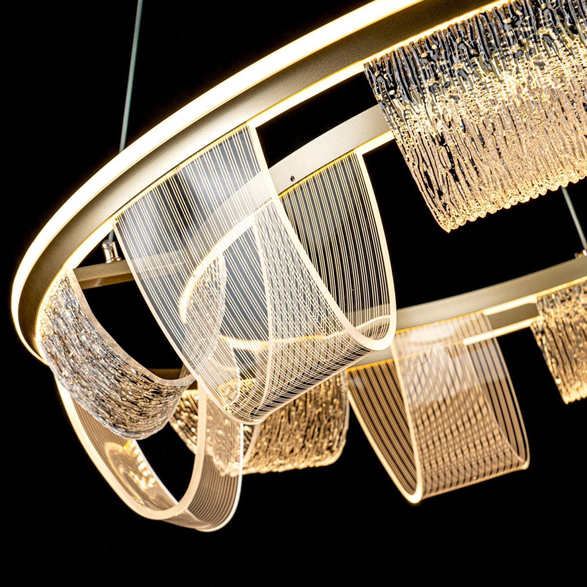 Подвесная люстра LED4U L7706-800 GD в Санкт-Петербурге
