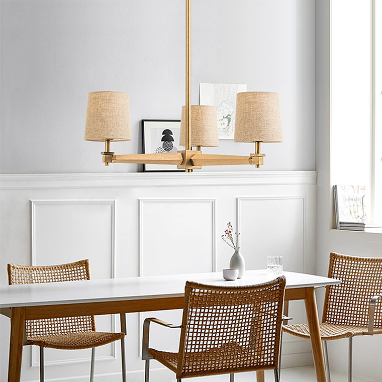 Люстра на штанге ImperiumLoft Stavra Jorgenson Beige/Dark Wood 203576-26 в Санкт-Петербурге