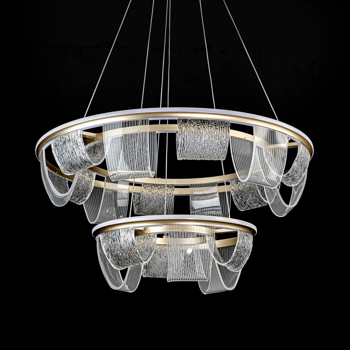 Подвесная люстра LED4U L7706-800-460 GD в Санкт-Петербурге