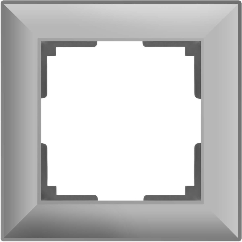 Рамка Werkel Fiore на 1 пост серебряный WL14-Frame-01 4690389109041 в Санкт-Петербурге