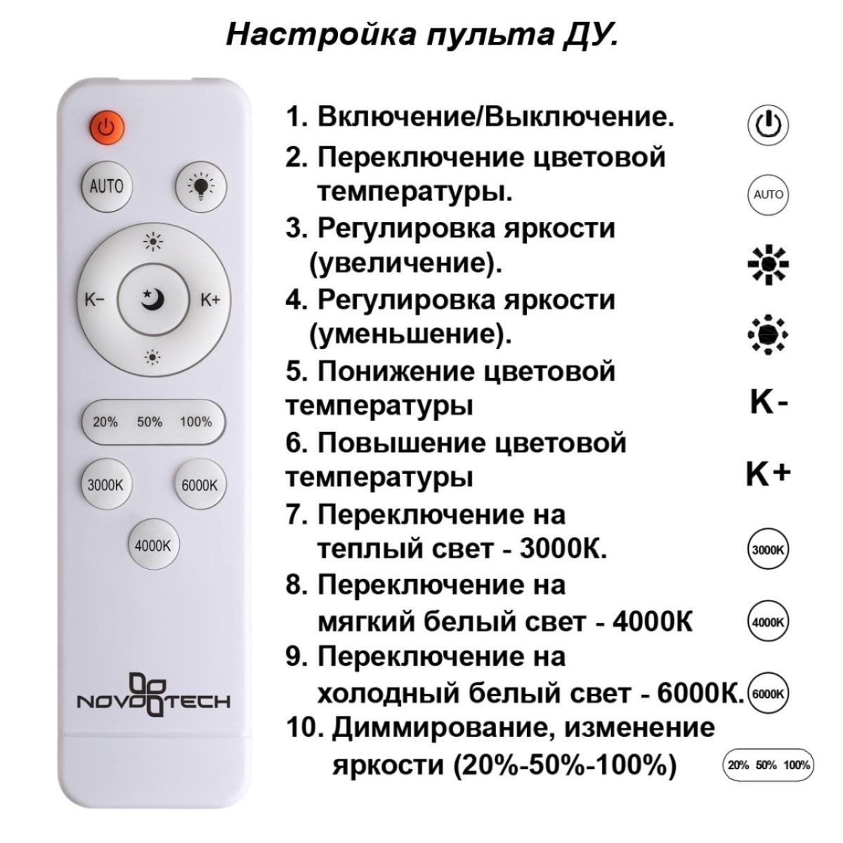 Потолочный светильник Novotech Calm 358934 в Санкт-Петербурге