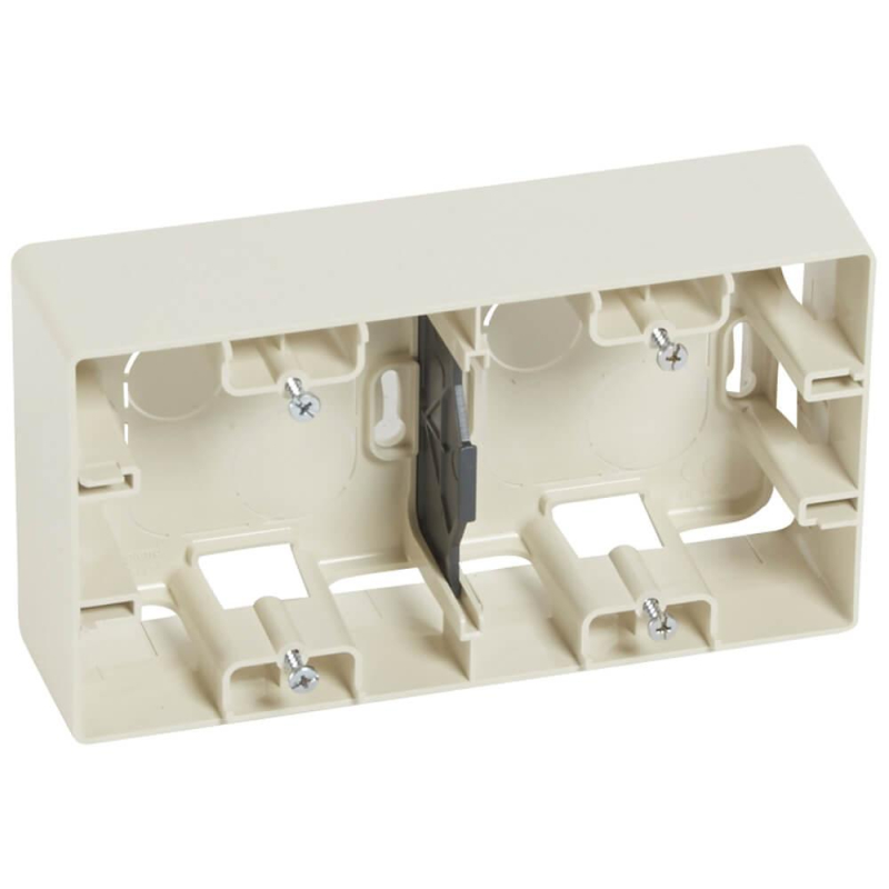 Коробка для накладного монтажа 2-постовая Legrand Etika слоновая кость 672540 в Санкт-Петербурге