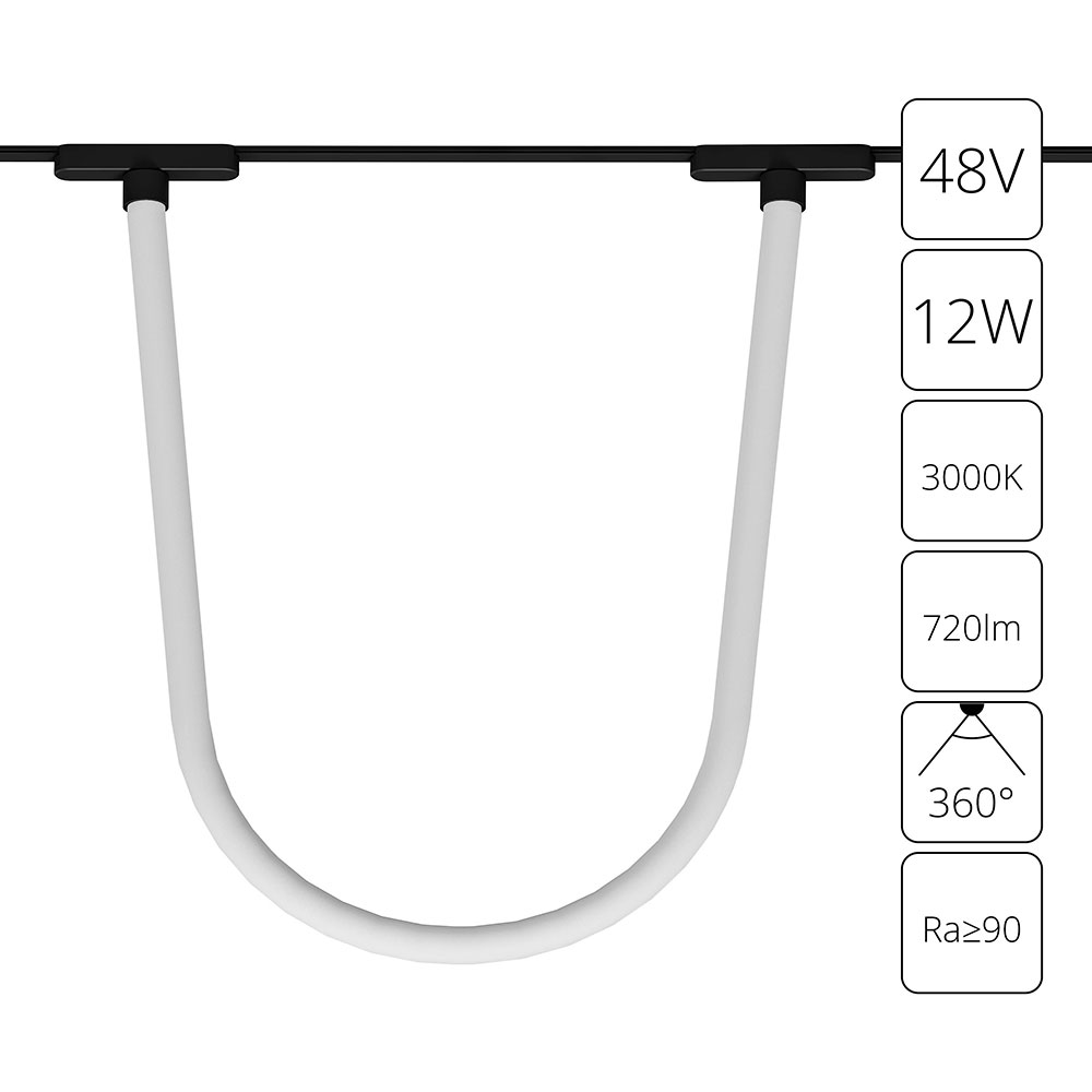 Трековый магнитный светильник Arte Lamp Rapid A1167PL-1BK в Санкт-Петербурге