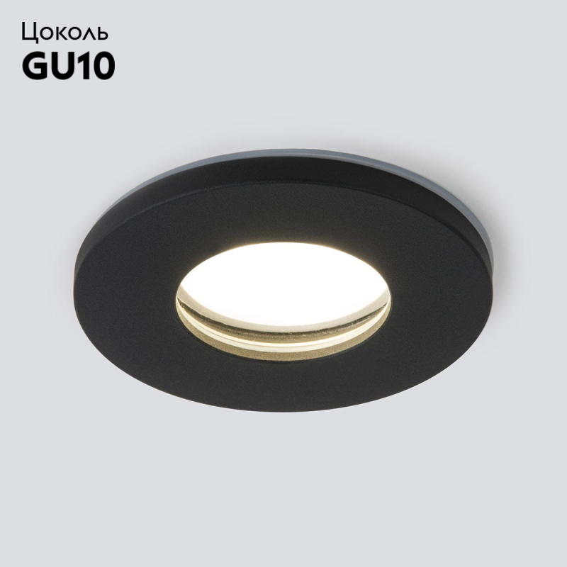 Встраиваемый светильник Elektrostandard 125 MR16 черный матовый 4690389168819 в Санкт-Петербурге
