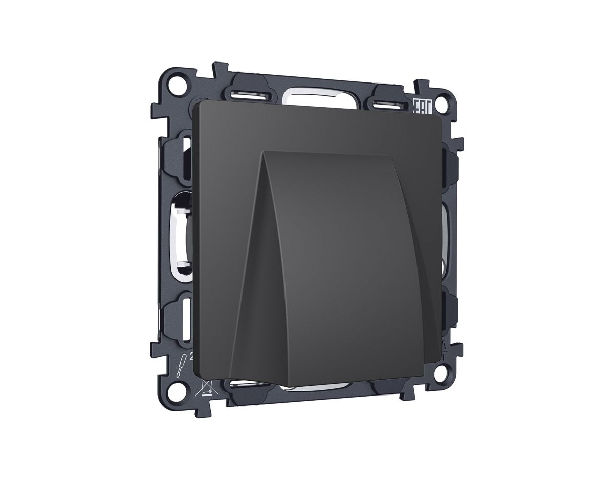 Комплект вывода кабеля с фиксатором Alfa Графит мягкое касание Quant Ambrella Volt MA915810 (AP9158, VM238) в #REGION_NAME_DECLINE_PP#