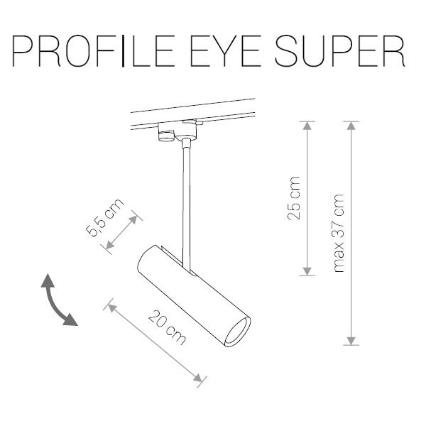 Трековый светильник Nowodvorski Profile Eye Super 9245 в Санкт-Петербурге