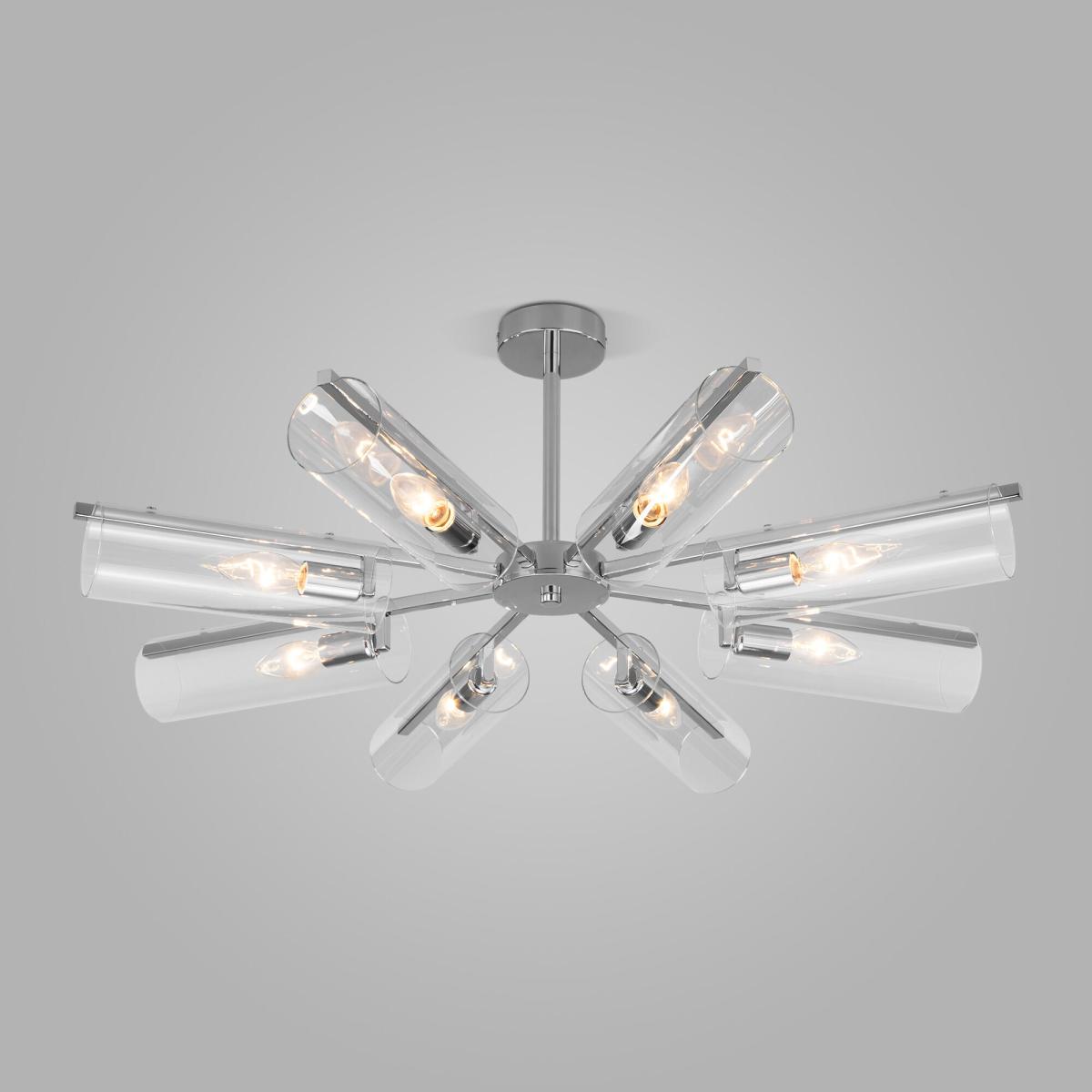 Люстра на штанге Eurosvet Trompeta 70144/8 хром a060901 в Санкт-Петербурге