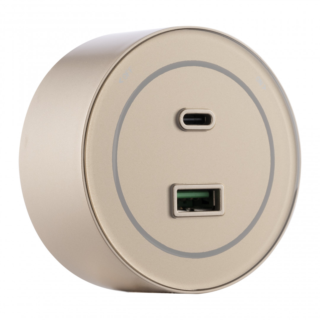 Трековая розетка Arte Milano Am-track-sockets-39 399732TS/USB-Type-C Gold в Санкт-Петербурге