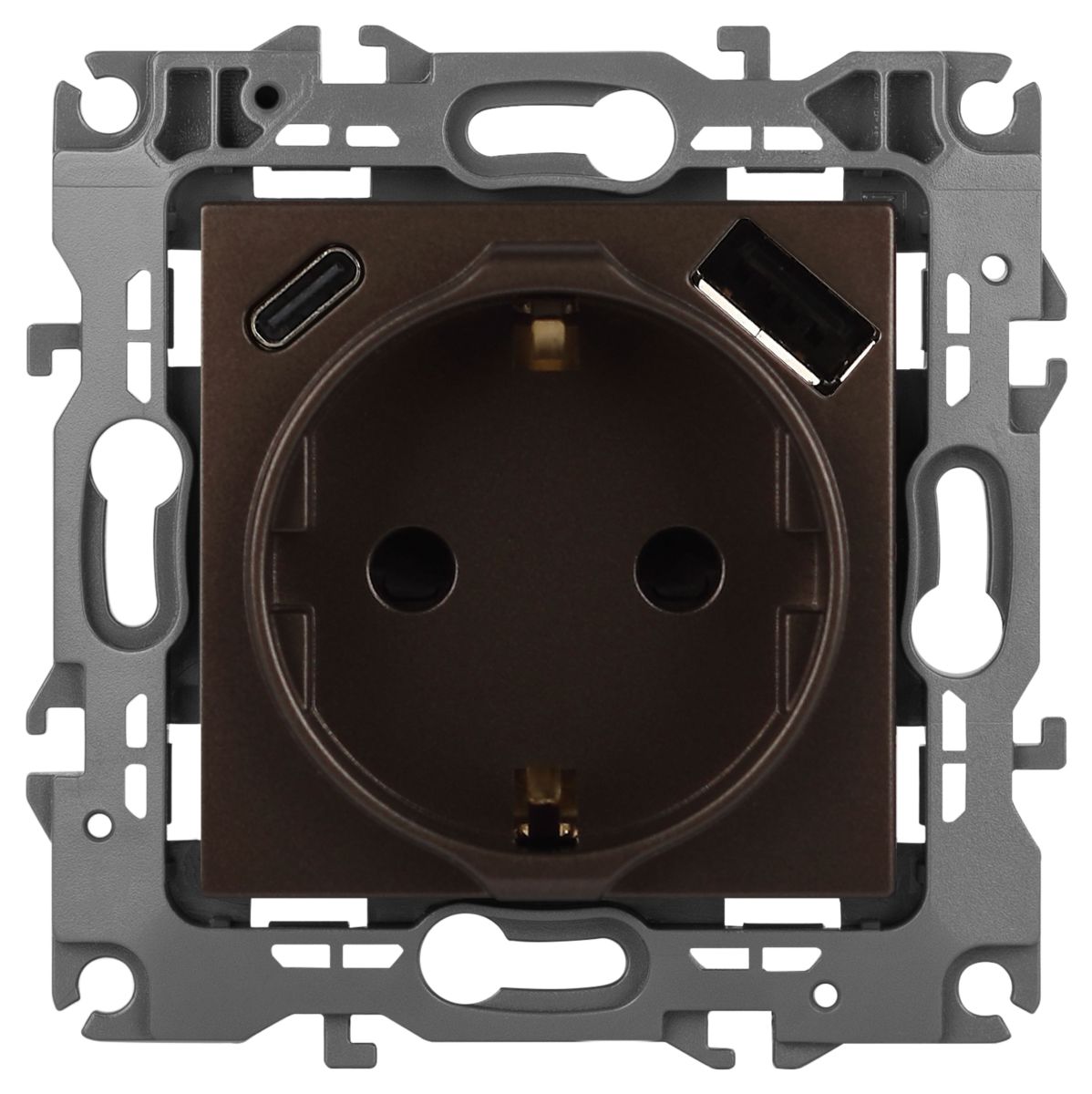 Розетка со шторками с USB type-A+C Эра 12-4108-13 Б0067757 в Санкт-Петербурге