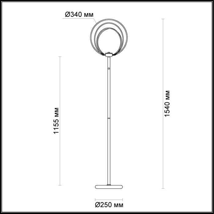 Торшер Odeon Light Alfi 4024/63FL в Санкт-Петербурге