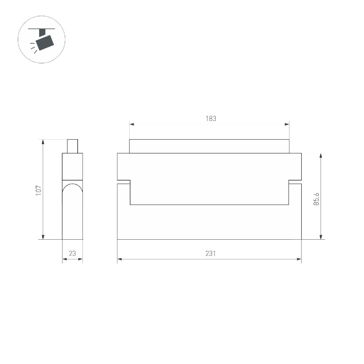 Трековый светильник Arlight Mag-Orient-Laser-Fold-S230-12W Warm3000 034643(1) в Санкт-Петербурге