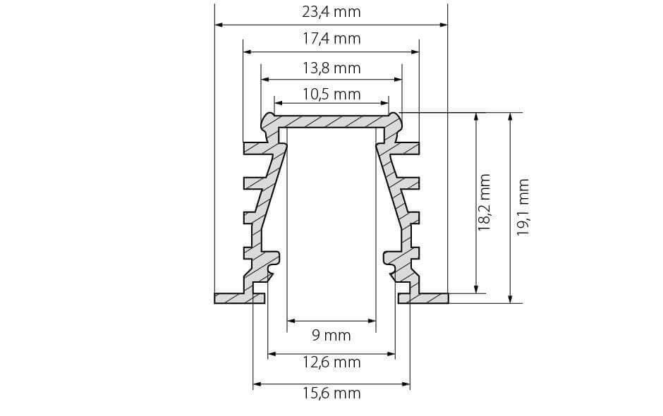 Профиль Arlight TOP-DEEP-F-2000 ANOD (K13,P15) 016971 в Санкт-Петербурге