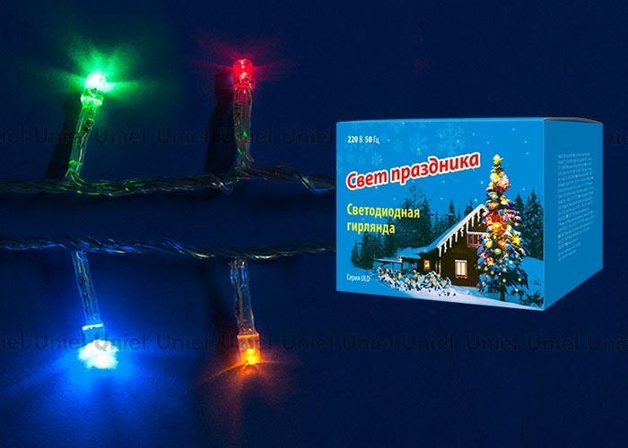 Светодиодная гирлянда Uniel Кубики (07916) разноцветный ULD-S0280-020/DTA Multi IP20 в Санкт-Петербурге