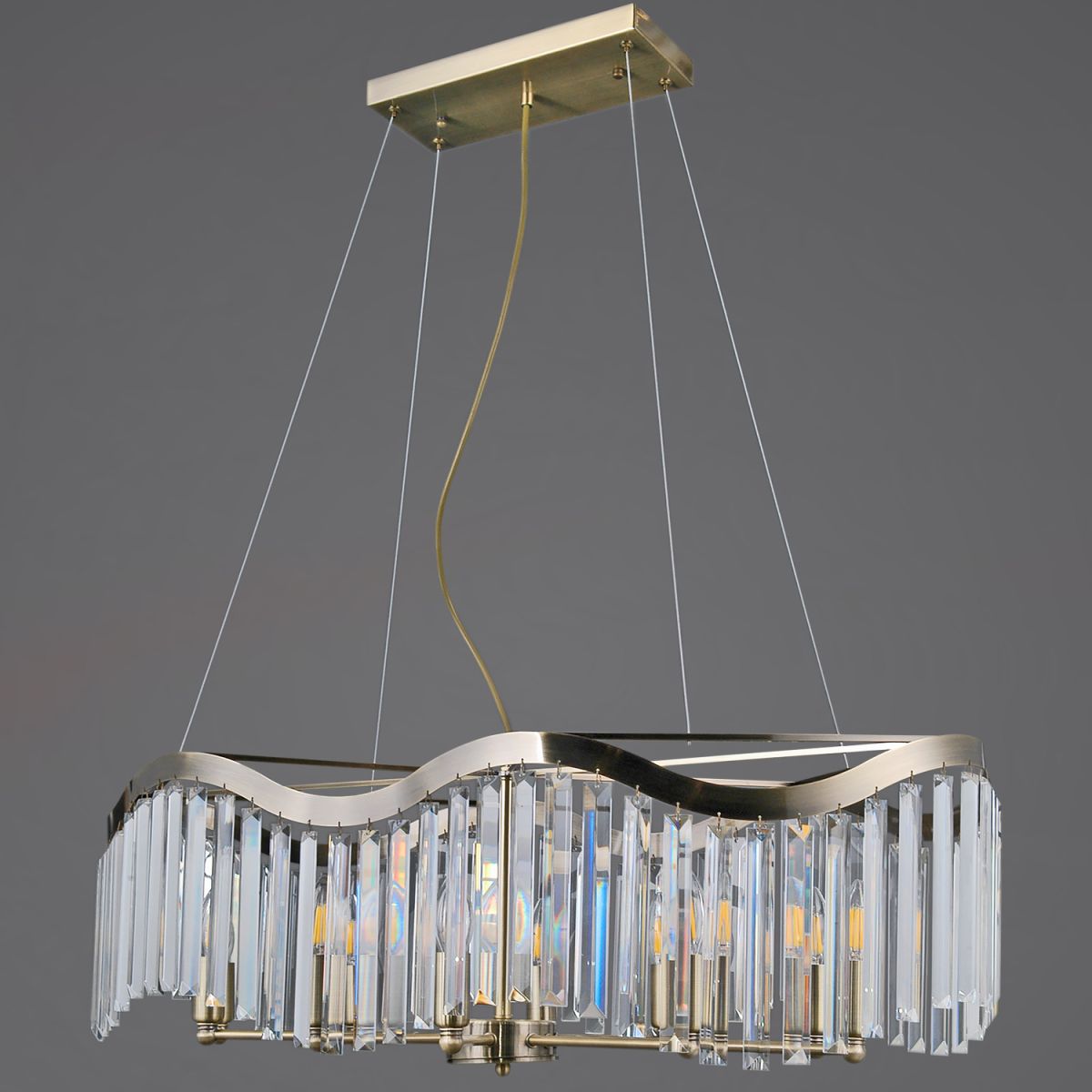 Подвесная люстра Illumico IL3475-10PSQ-25AB ELITE в #REGION_NAME_DECLINE_PP#