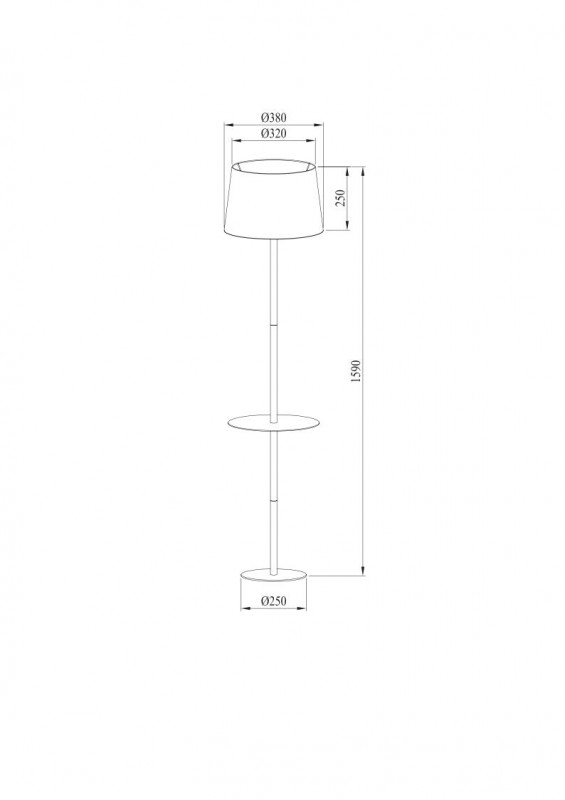 Торшер ARTE Lamp A2102PN-1WH в #REGION_NAME_DECLINE_PP#