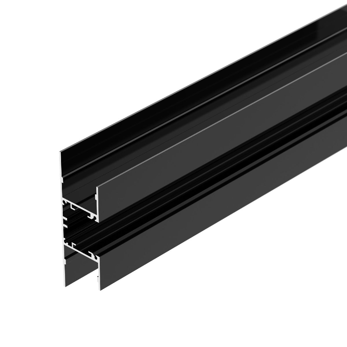 Алюминиевый профиль Arlight WALL-2575-DUAL-2000 ANOD BLACK 052332 в Санкт-Петербурге