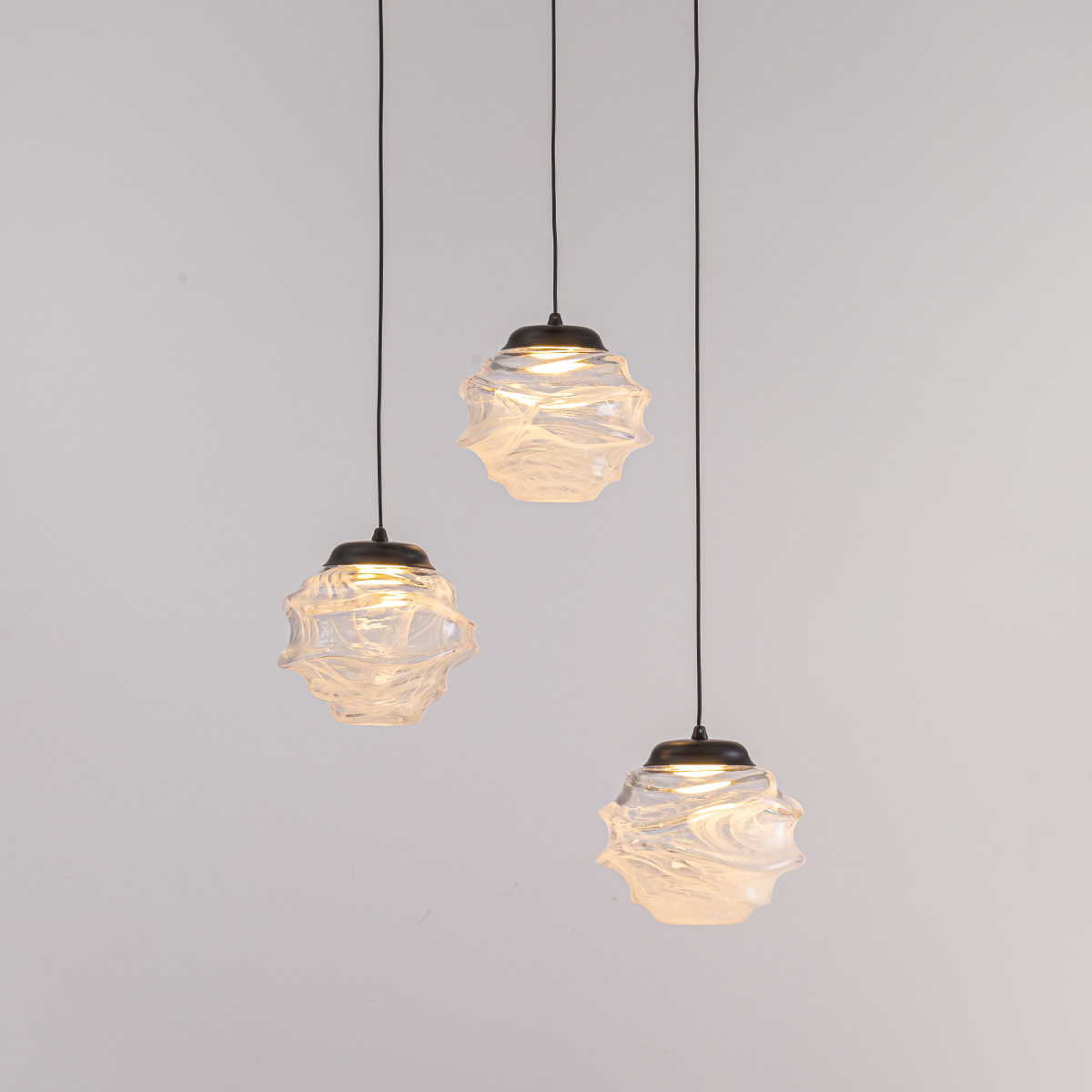 Подвесной светильник Delight Collection MD25030003-3A matt black/clear в Санкт-Петербурге