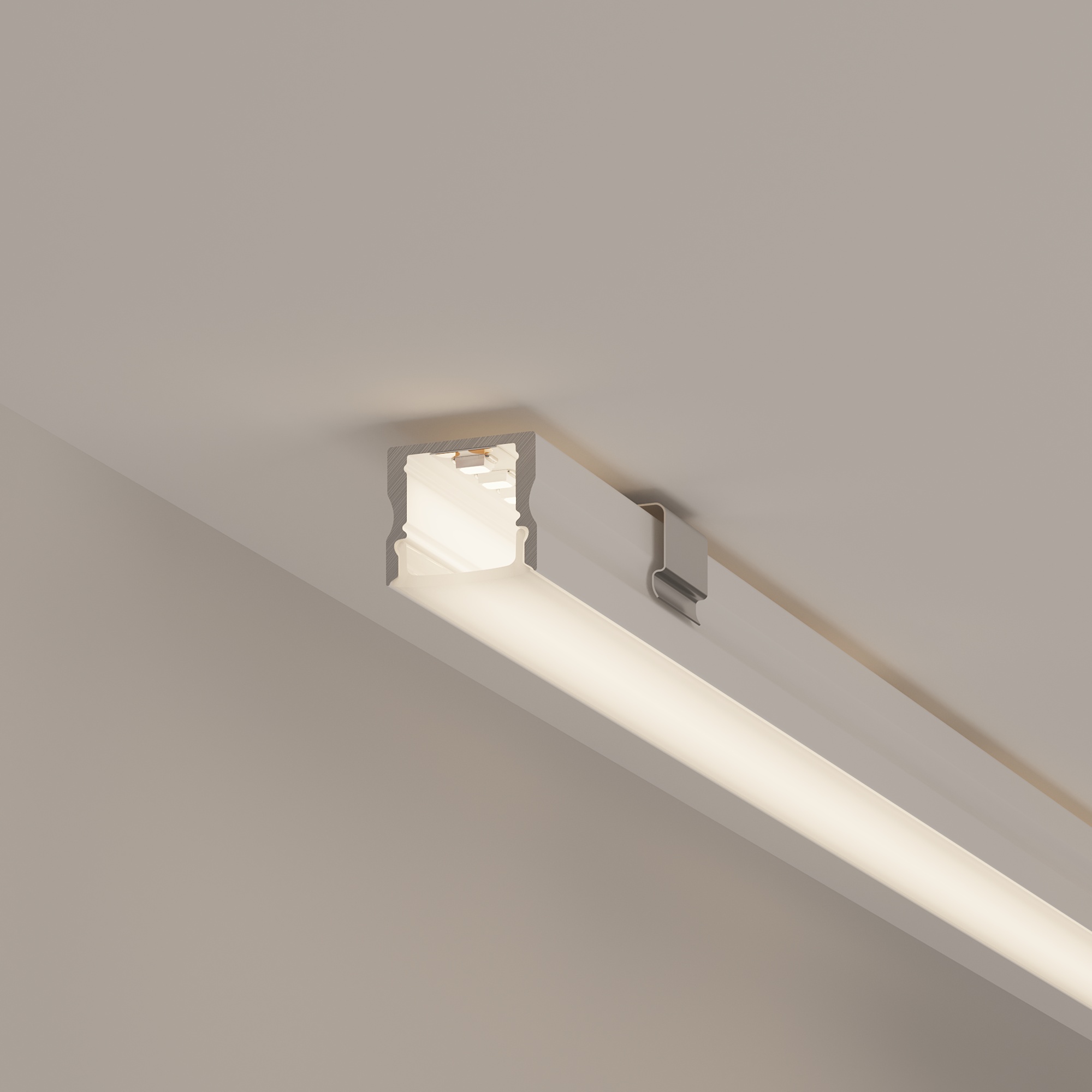 Алюминиевый профиль Arlight LINE-1715-2000 WHITE 044259(1) в Санкт-Петербурге