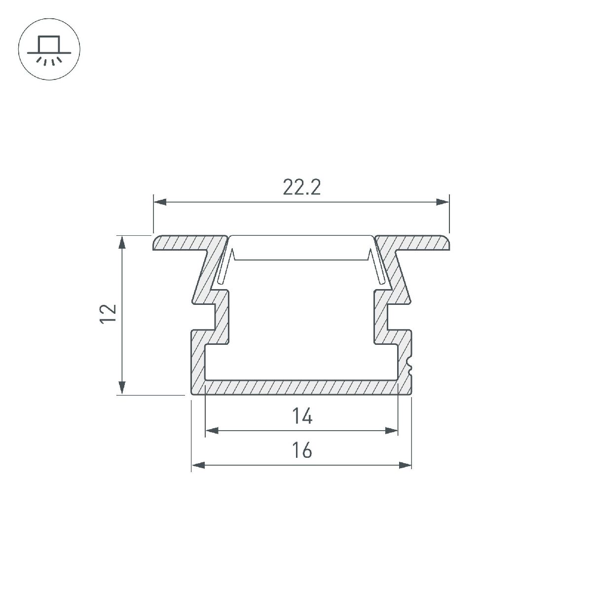 Профиль Arlight PDS-FS-2000 ANOD Brown Deep 042585 в Санкт-Петербурге