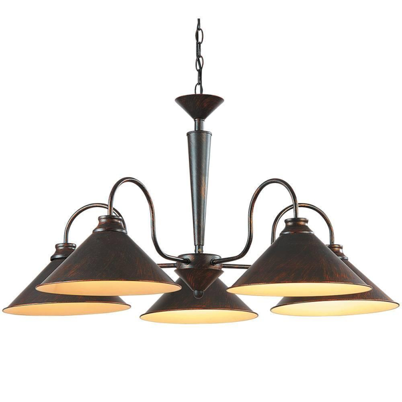 Подвесная люстра Arte Lamp Cone A9330LM-5BR в #REGION_NAME_DECLINE_PP#