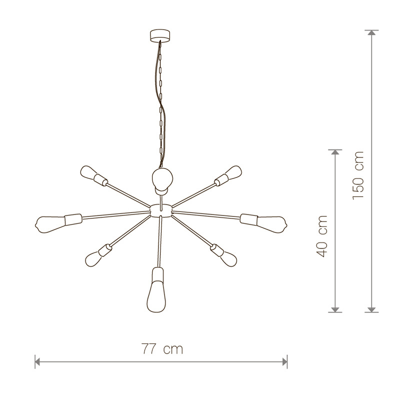 Подвесная люстра Nowodvorski Rod 9130 в Санкт-Петербурге