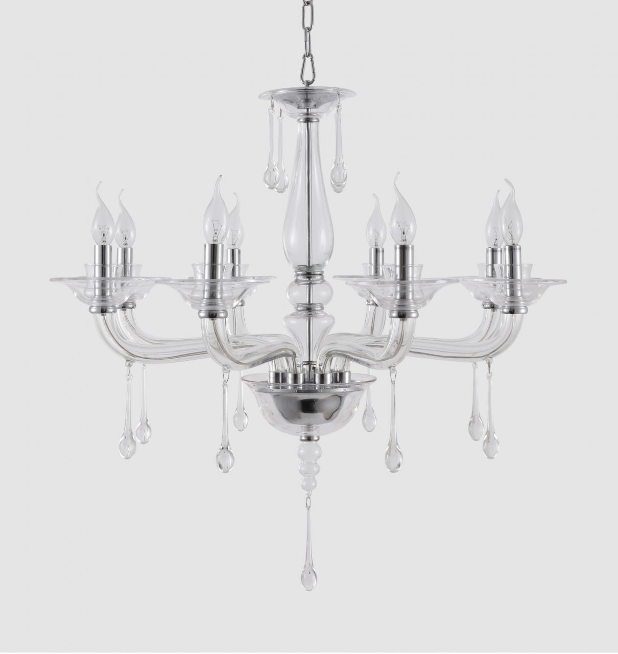 Подвесная люстра Crystal Lux Monica SP8 Chrome/Transparent в Санкт-Петербурге