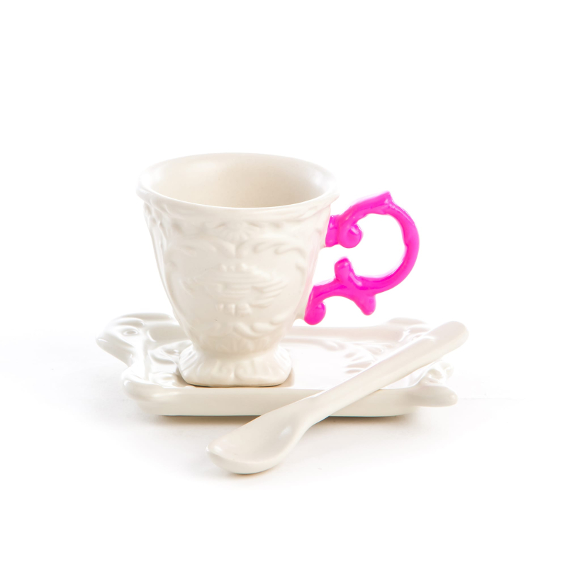 Блюдце с чашкой I-Coffee Fuchsia Seletti I-Wares 09859_FUC в Санкт-Петербурге
