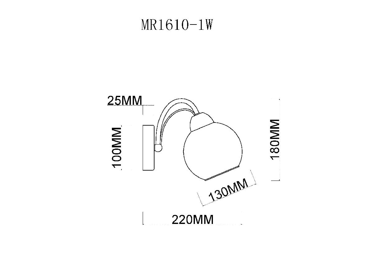 Бра MyFar Marsel MR1610-1W в #REGION_NAME_DECLINE_PP#