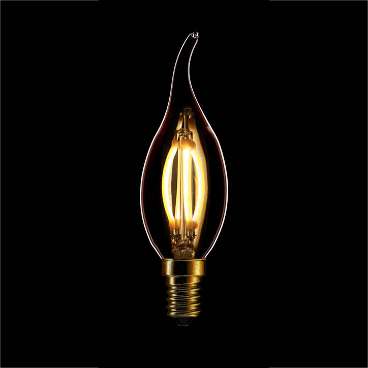 Лампа светодиодная филаментная диммируемая Sun Lumen E14 4W 2200K золотая 057-103 в Санкт-Петербурге