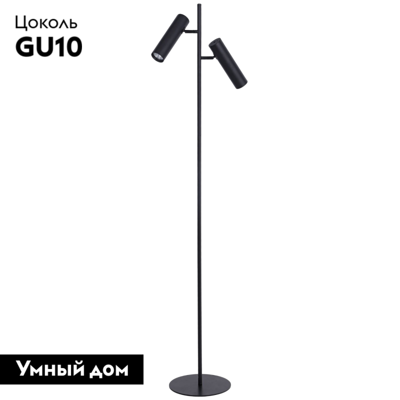 Торшер Eurosvet Barre 01087/2 черный в #REGION_NAME_DECLINE_PP#