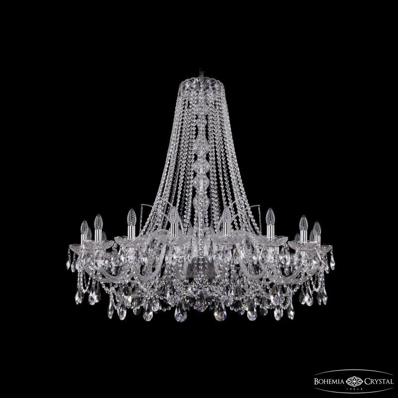 Подвесная люстра Bohemia Ivele Crystal 1411/18/400/h-113 Ni в Санкт-Петербурге