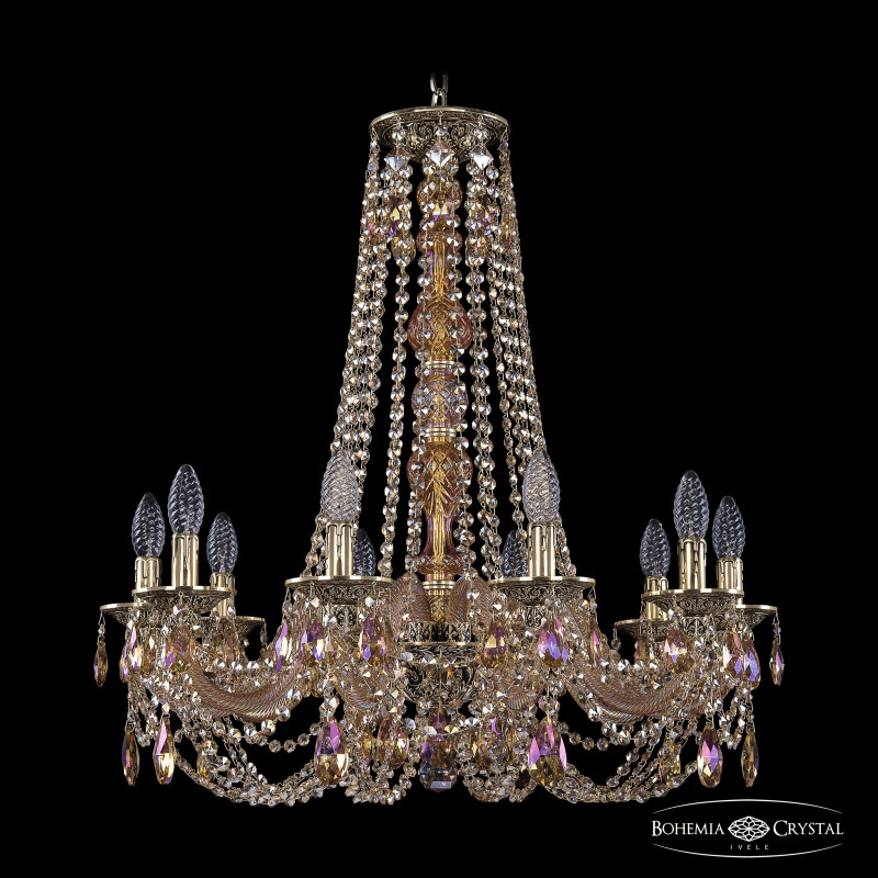 Подвесная люстра Bohemia Ivele Crystal 16106/10/240/h-75 G M777 в Санкт-Петербурге
