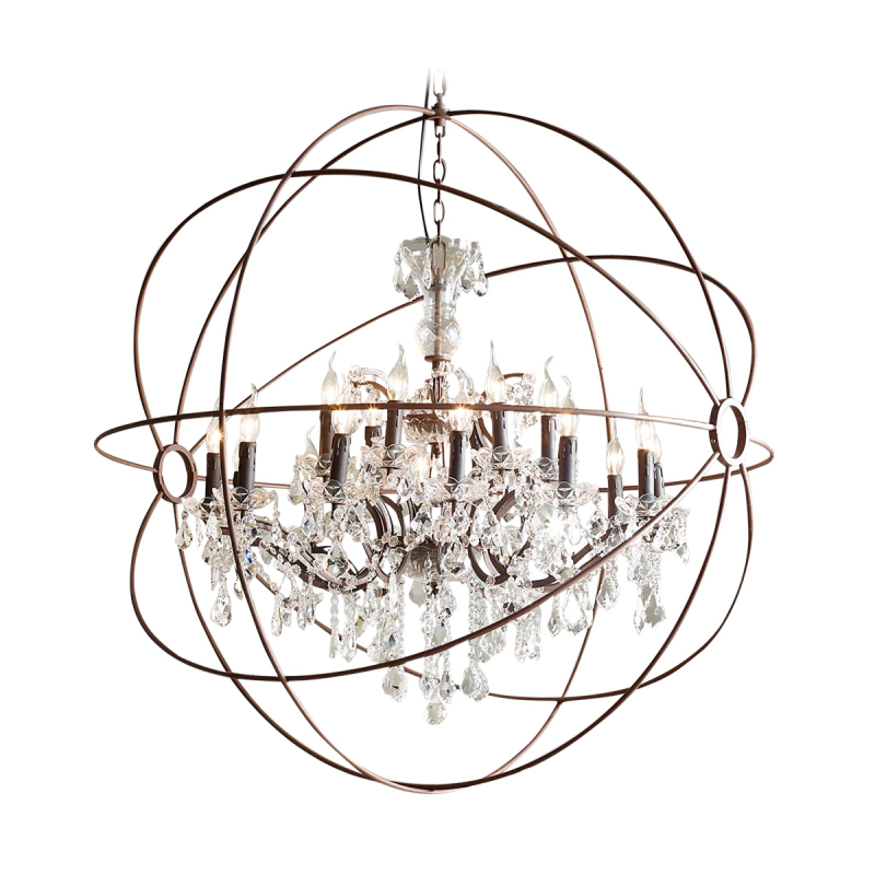 Подвесная люстра Delight Collection Foucault'S Orb 5014-D10 rusty в Санкт-Петербурге