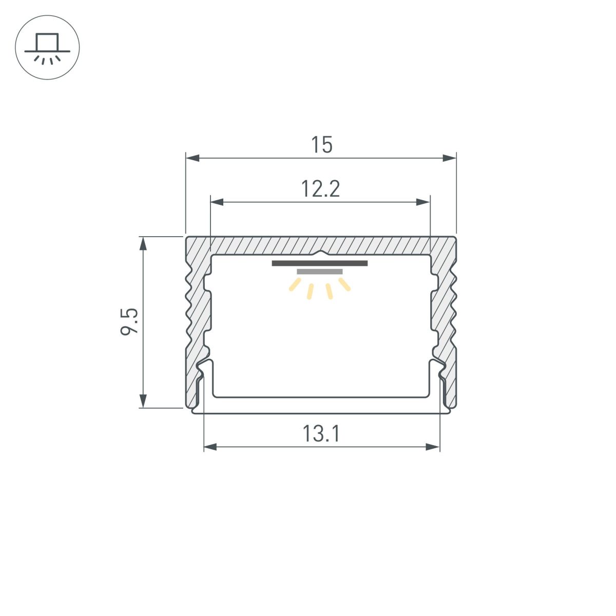 Профиль Arlight SL-SLIM15-H10-2000 BLACK 056908 в Санкт-Петербурге