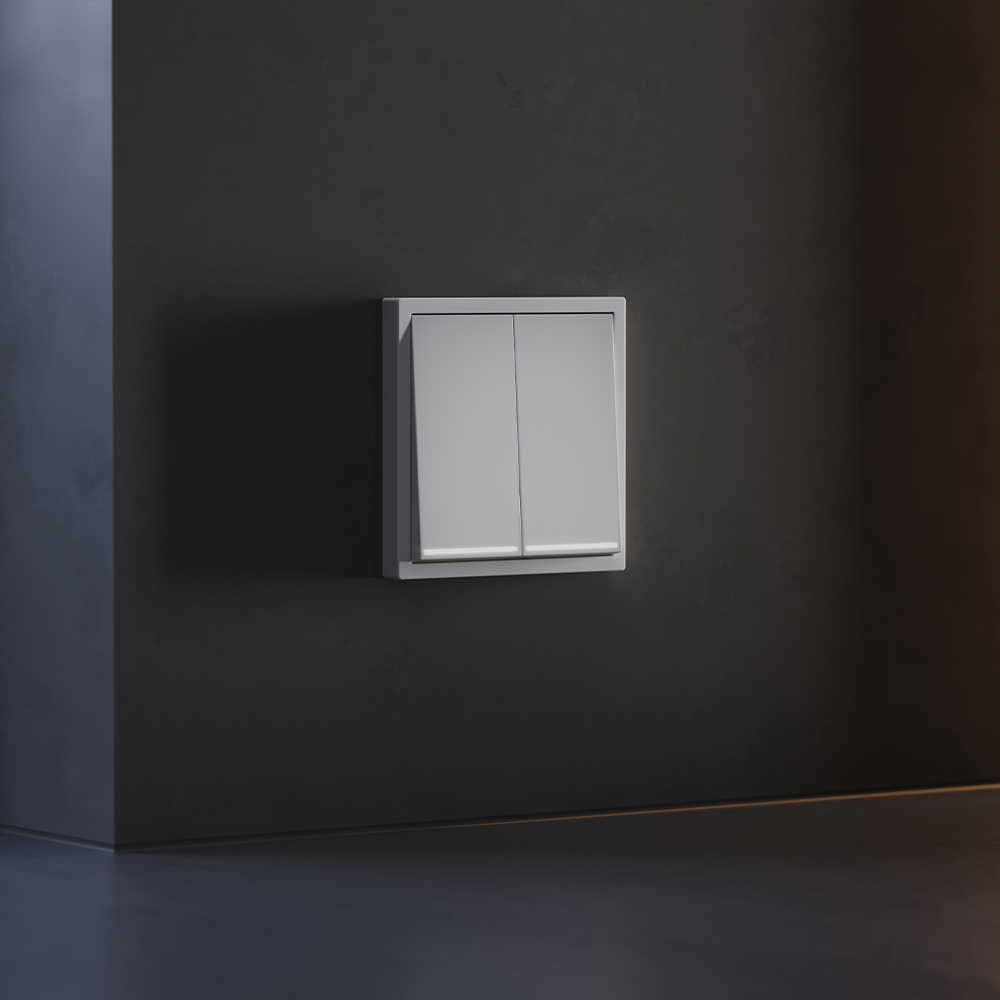 Клавиши для выключателя/переключателя двухклавишного с подсветкой Voltum S70 (серый) VLS000416 в #REGION_NAME_DECLINE_PP#