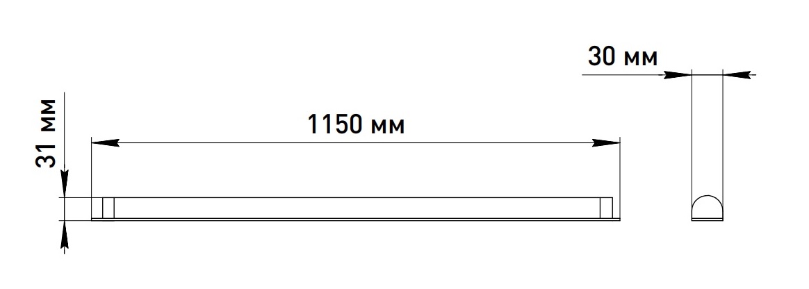 Линейный потолочный светильник Эра SPO-501-M-6K-18 Б0061357 в Санкт-Петербурге