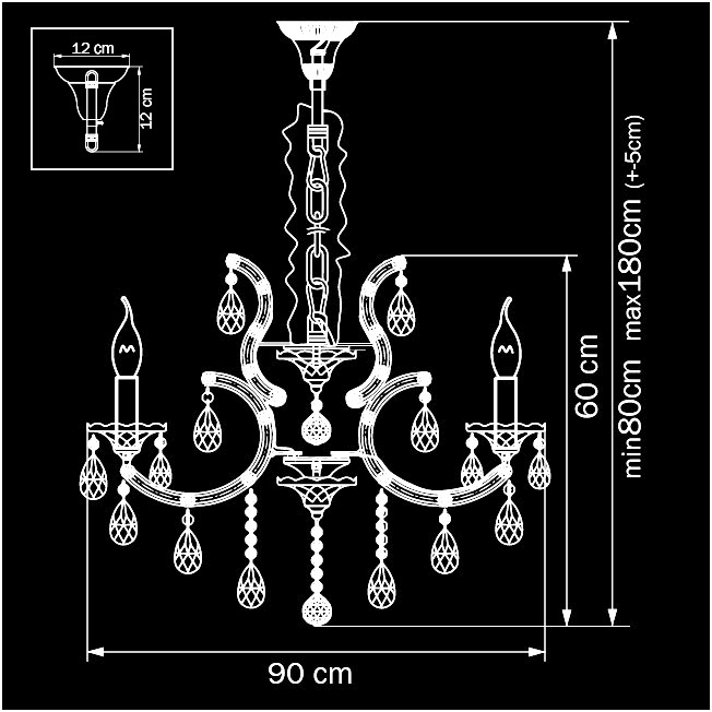 Подвесная люстра Osgona Champa Nero 879127 в Санкт-Петербурге