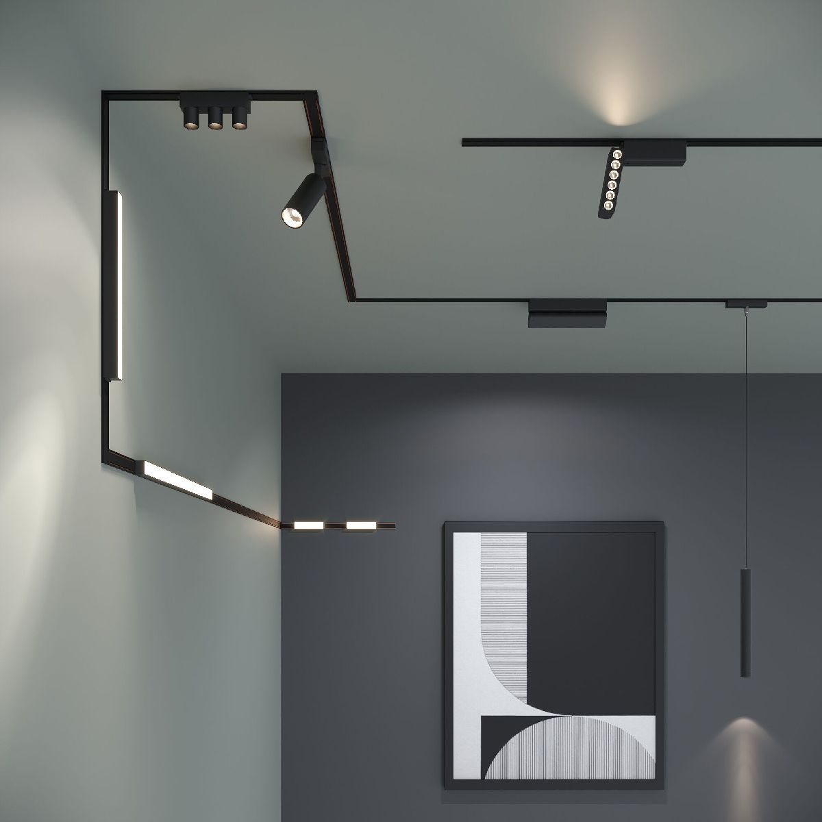 Трековый магнитный светильник Elektrostandard Flat magnetic 4690389198502 a063693 в Санкт-Петербурге