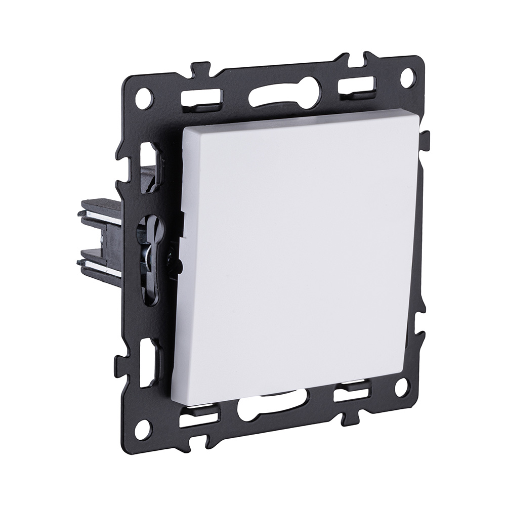 Выключатель 1-клавишный перекрестный 10А/250В, белый Kollinger Asthetik AS-003WH в #REGION_NAME_DECLINE_PP#