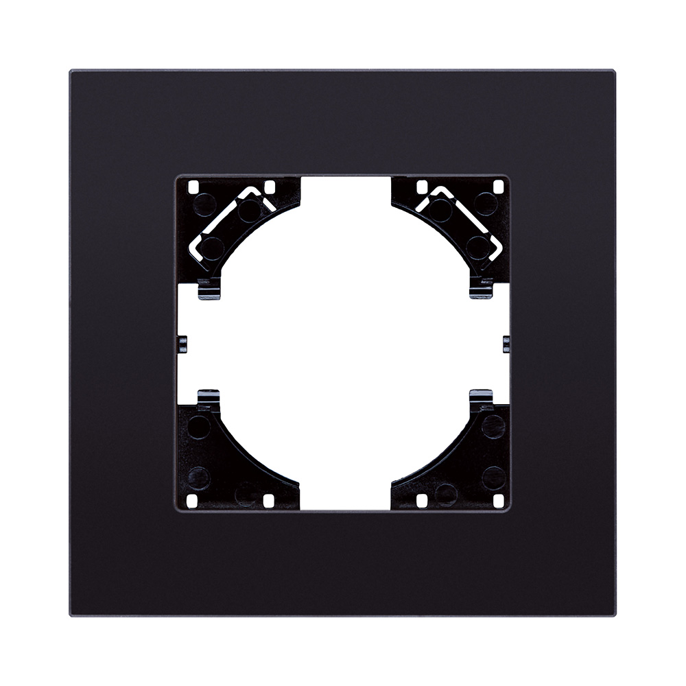 Рамка 1-постовая, стекло черный Kollinger Reflex MG RM1BK в #REGION_NAME_DECLINE_PP#