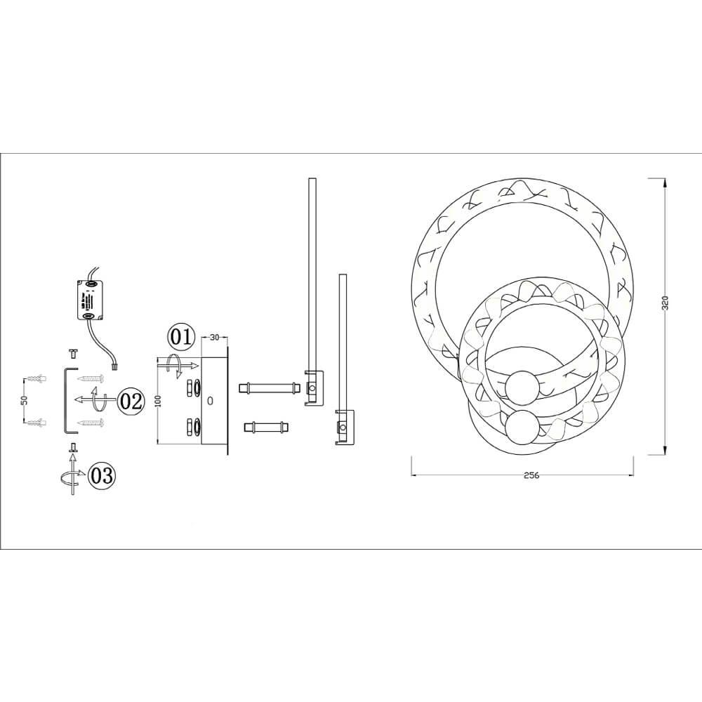 Бра LED Seven Fires Мейна SF7015/2W-WT в Санкт-Петербурге