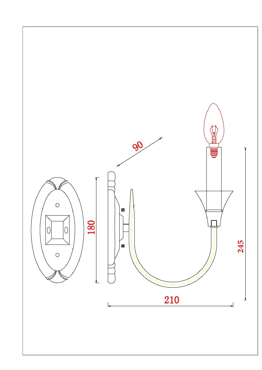 Бра Arte Lamp Collinetta A4094AP-1PB в Санкт-Петербурге