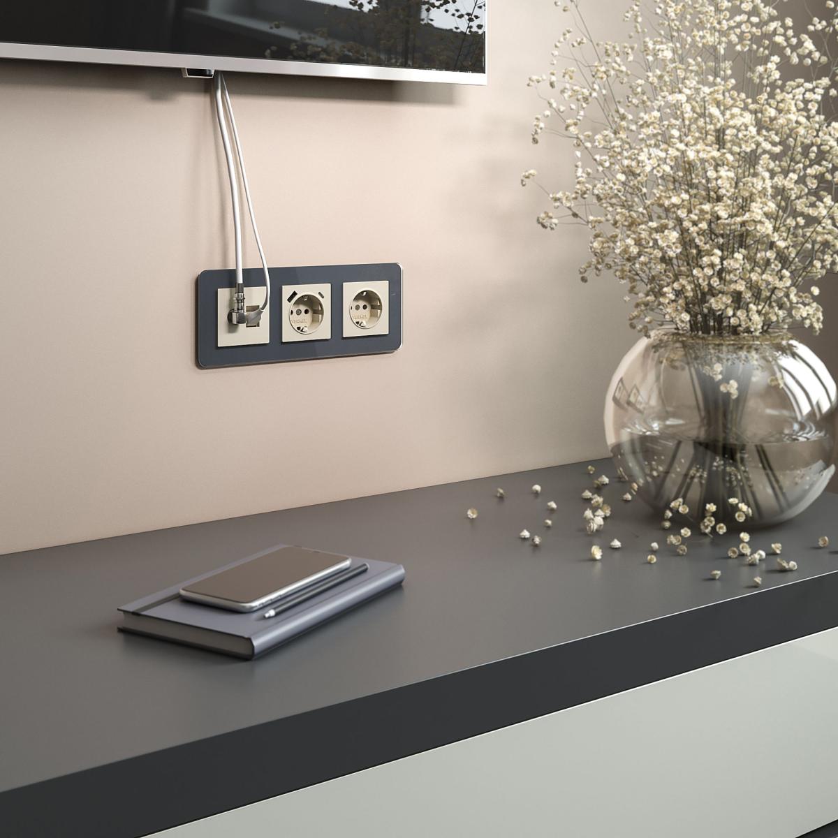 Розетка ТВ+Ethernet Werkel 4690389174476 W1181303 в Санкт-Петербурге