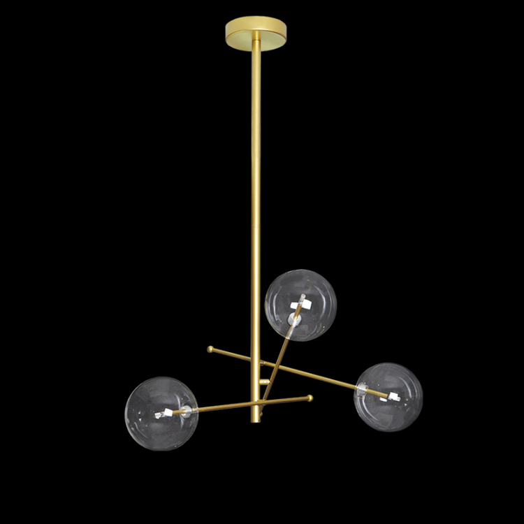 Люстра на штанге Delight Collection Globe Mobile 9307P-3A gold в Санкт-Петербурге