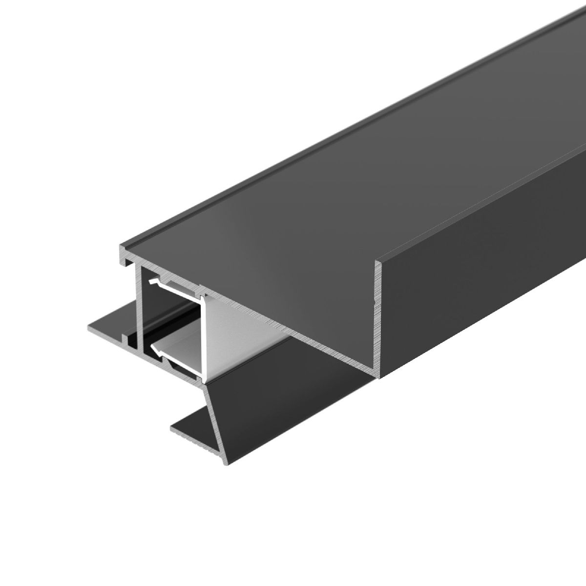 Алюминиевый профиль Arlight СEIL-S18-SHADOW-SIDE-3000 ANOD BLACK 047639 в Санкт-Петербурге