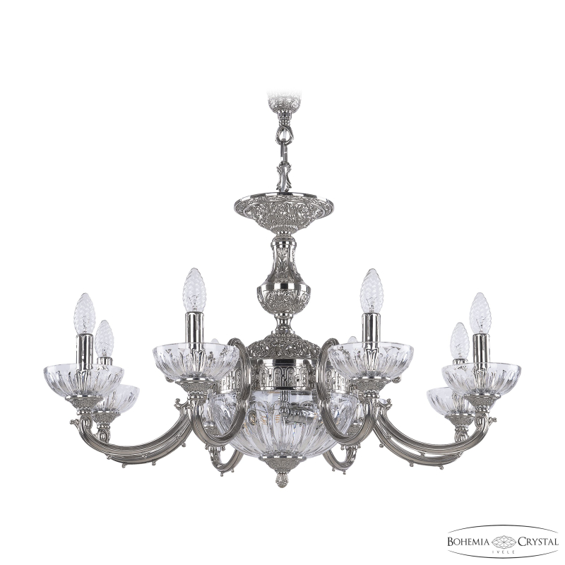 Подвесная люстра Bohemia Ivele Crystal Verona 72209P/8/210 Ni P Clear/M-1H в Санкт-Петербурге
